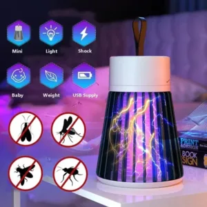 Lampe Anti-Moustiques UV Rechargeable – Protection Silencieuse & Efficace !