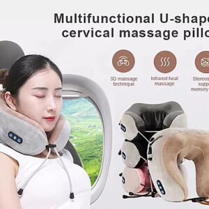 Coussin de Massage Cervical Électrique USB – Forme U