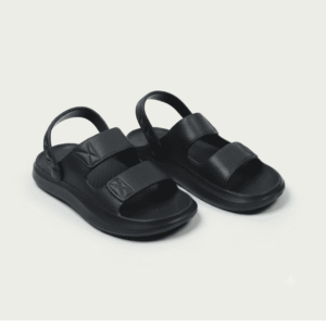 Sandales Confort Multi-Sangles – Noir